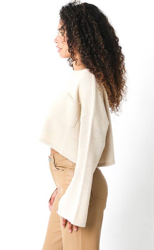 Max | Boatneck Cropped Sweater