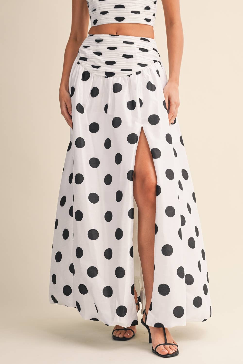 Whittaker | Polka Dot Top and Bubble Skirt Set