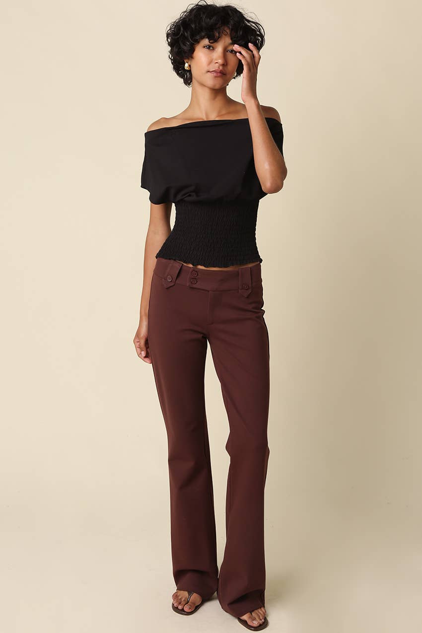 Janey | Off Shoulder Smocked Top