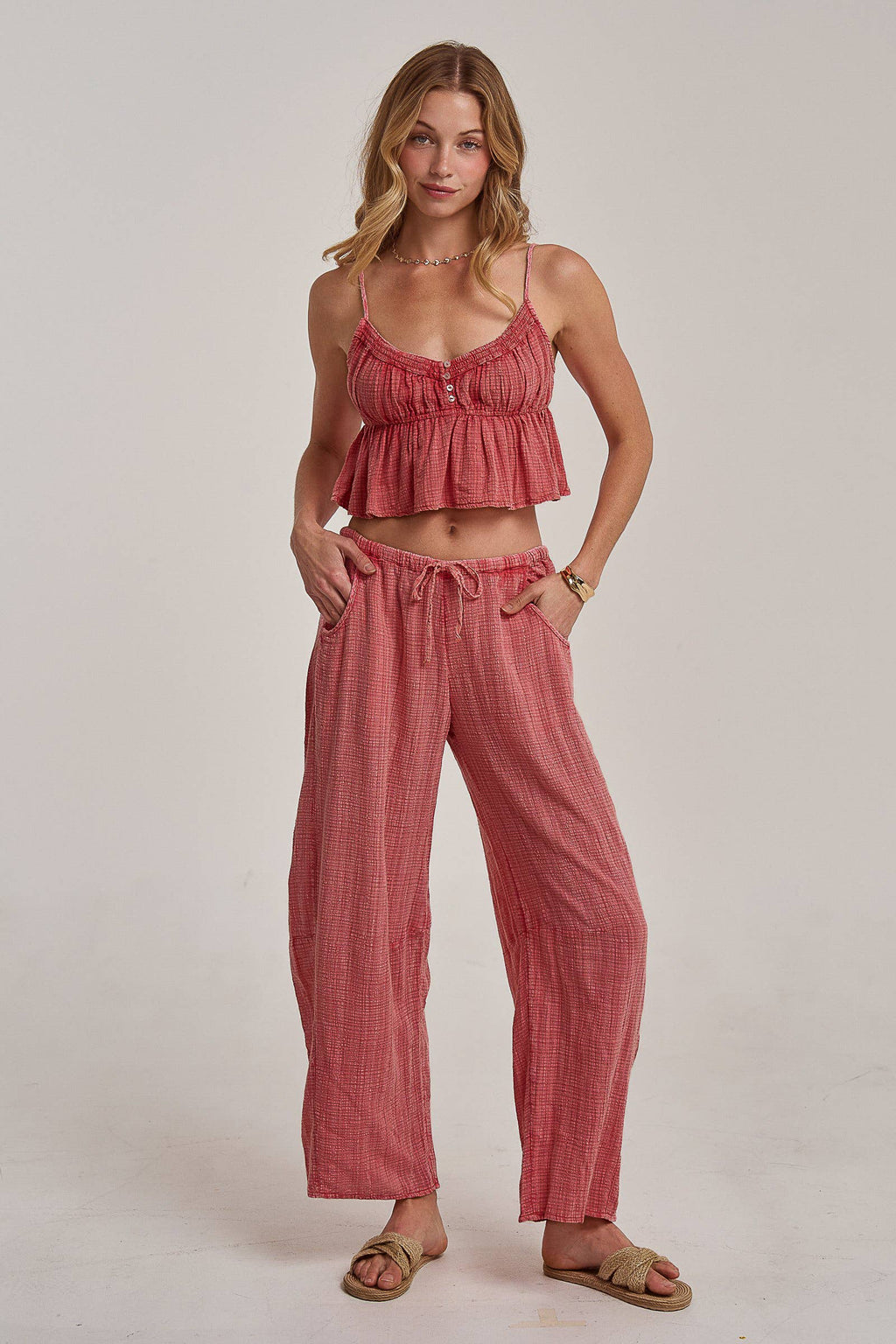 Molly | Cami Top and Barrel Pants Set