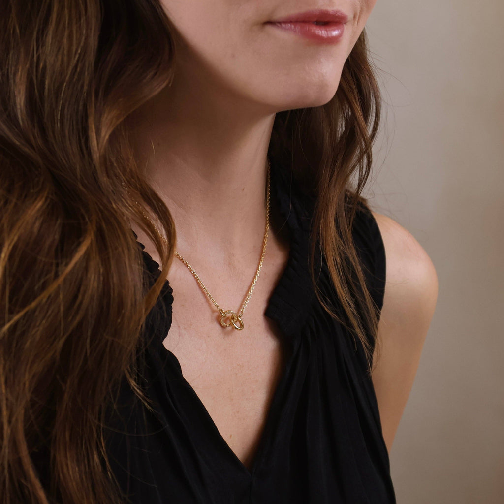 Lucinda | 18k Gold Filled Linked CZ Necklace