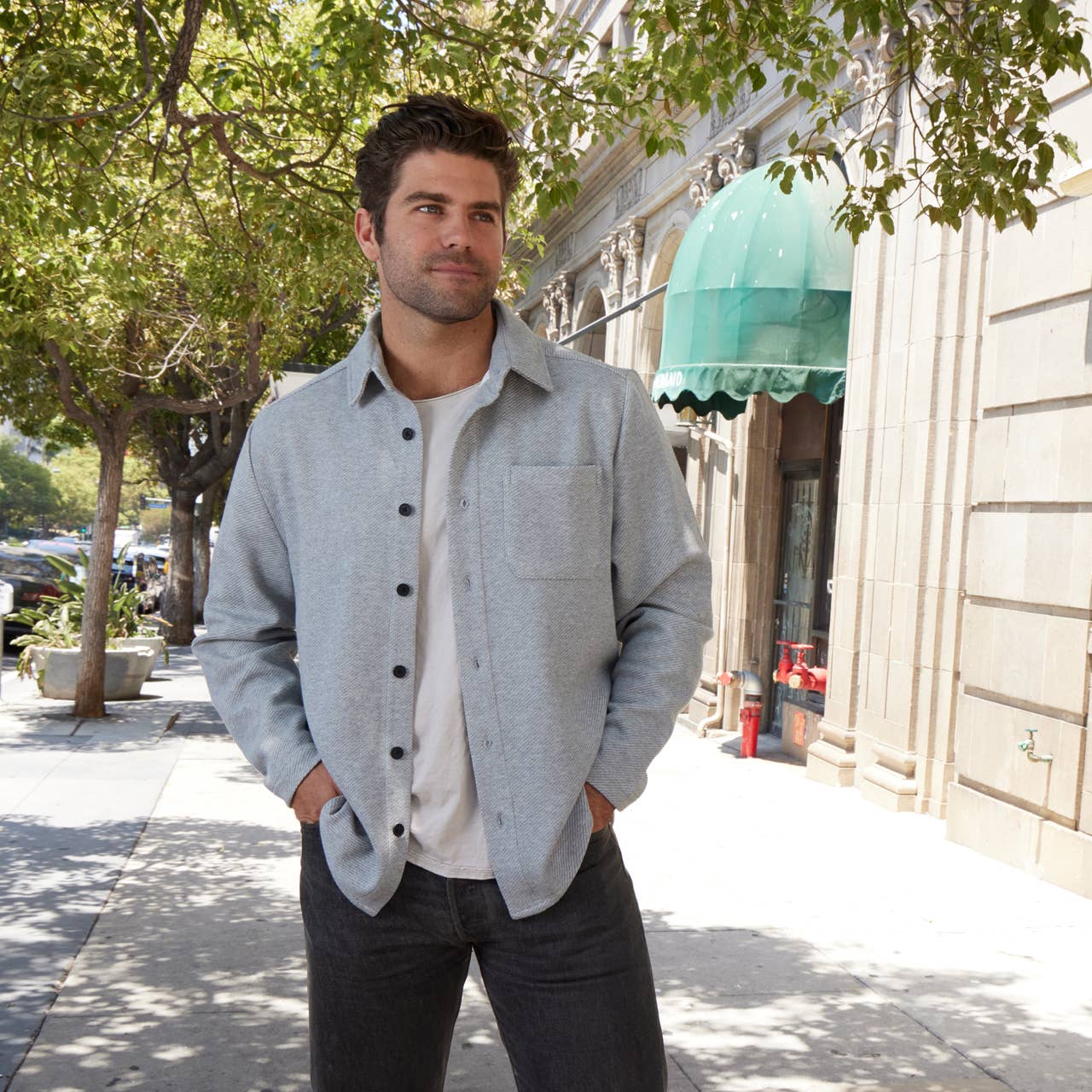 Crawford | Diagonal Textured Shacket