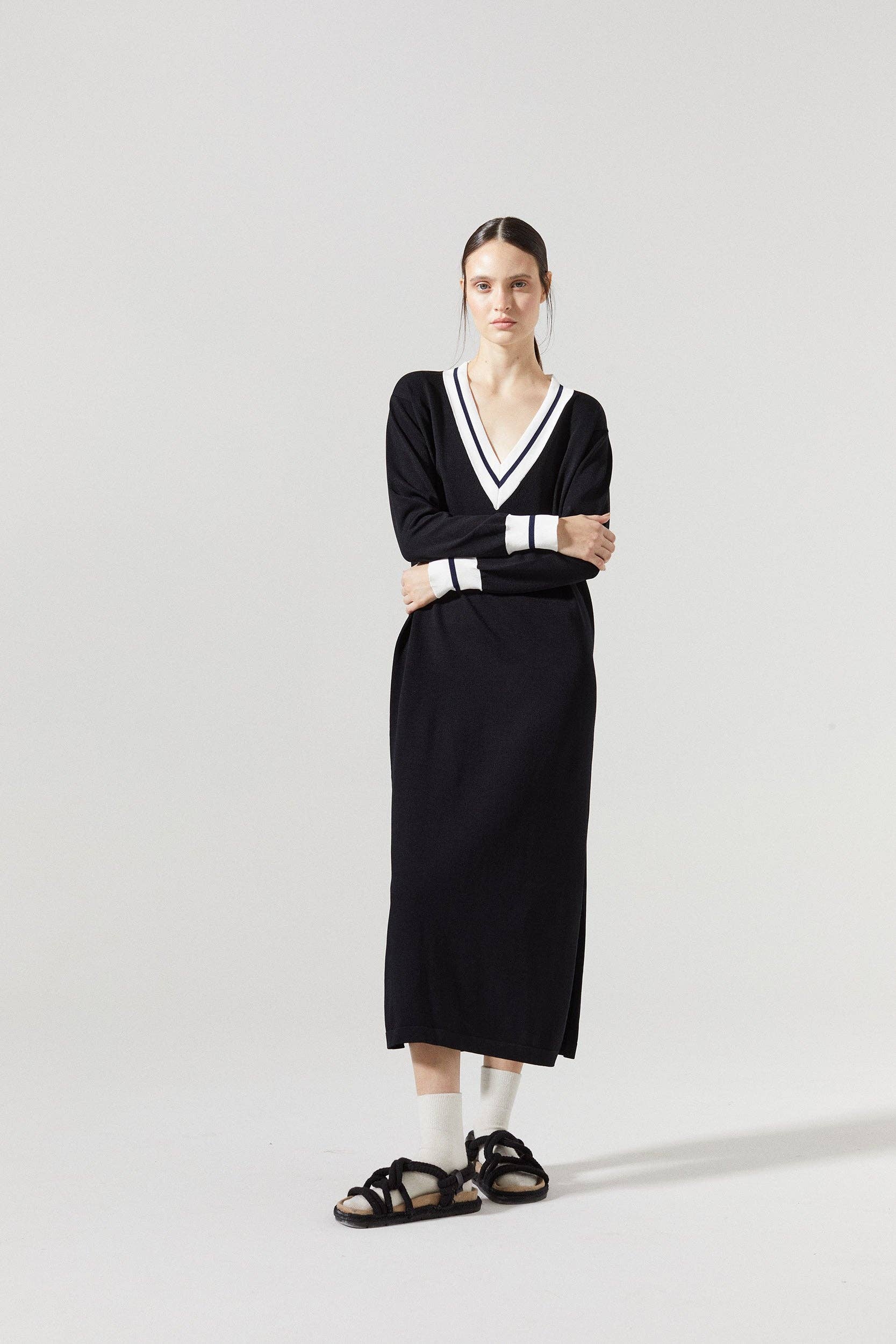 Preppy Knitted Dress