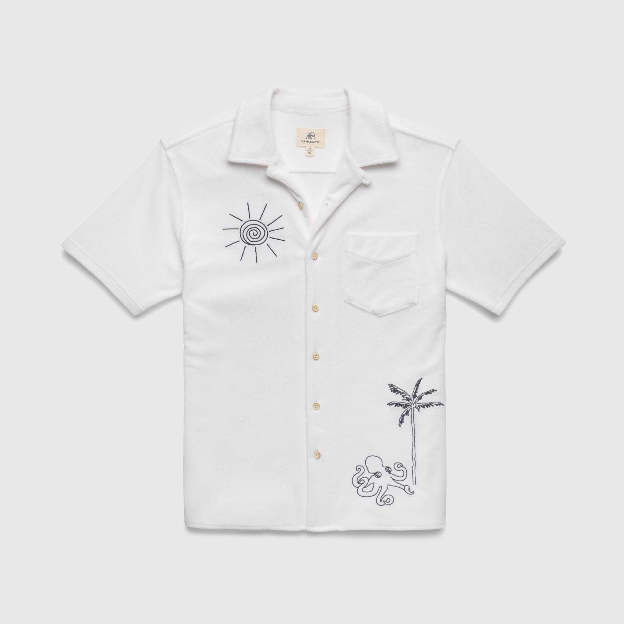 Easton | Terry Camp Collar Embroidered Shirt