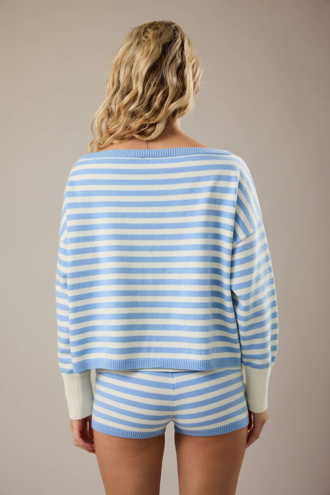 Lennon | Stripe Oversized Sweater Top