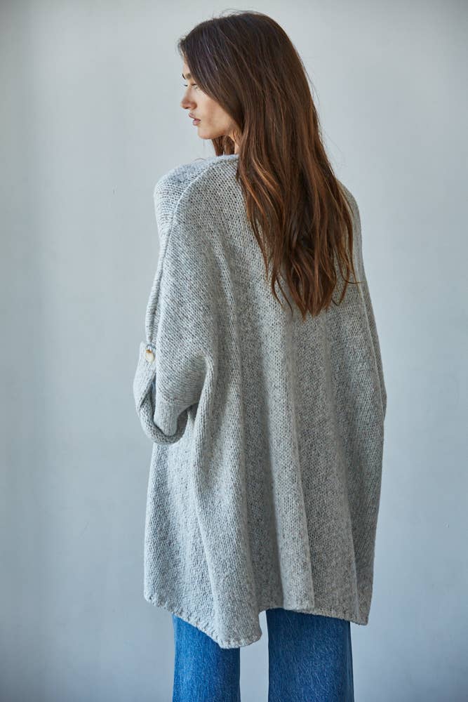 Sally | Knit Quarter Sleeve Cardigan