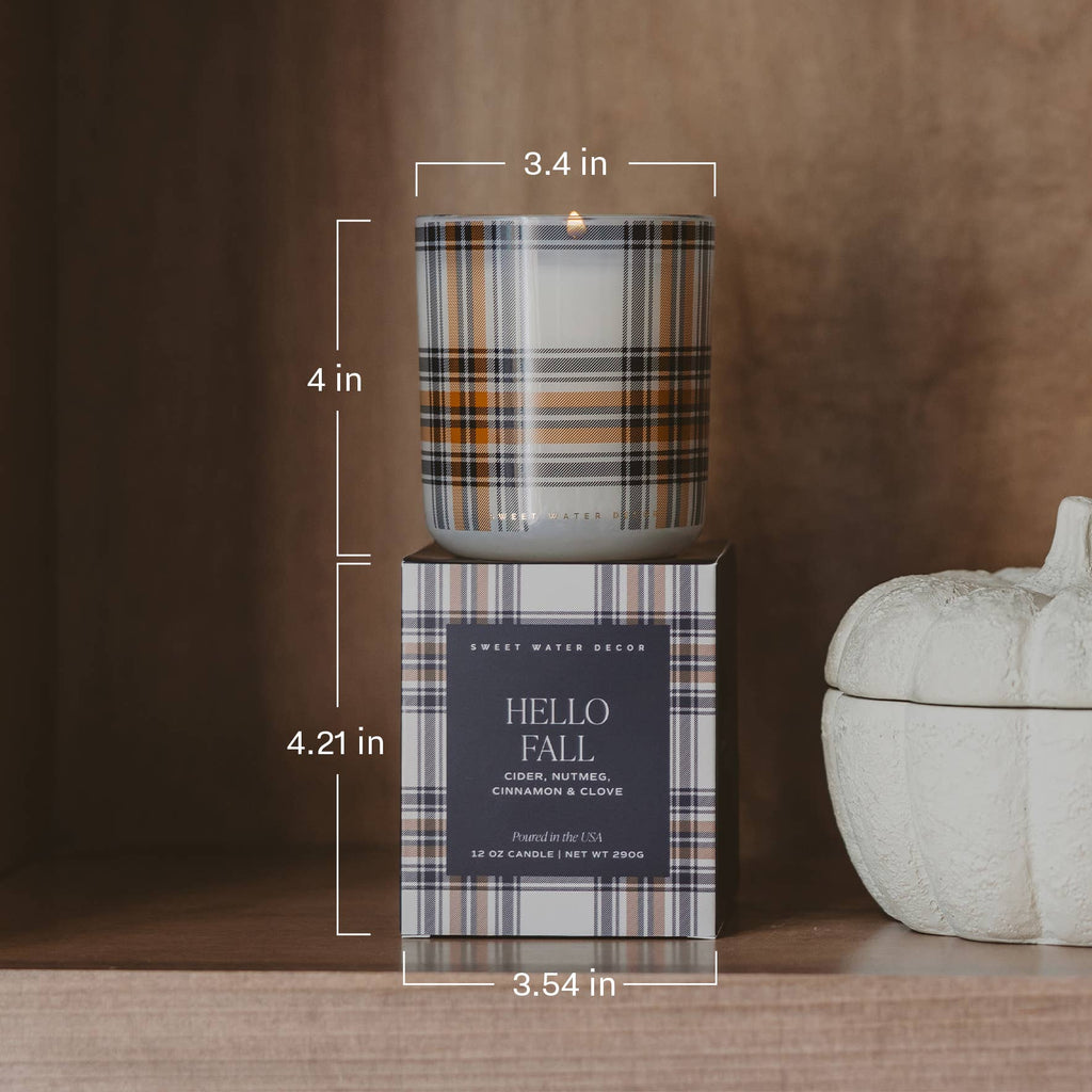 Hello Fall | 12 oz Boxed Soy Candle
