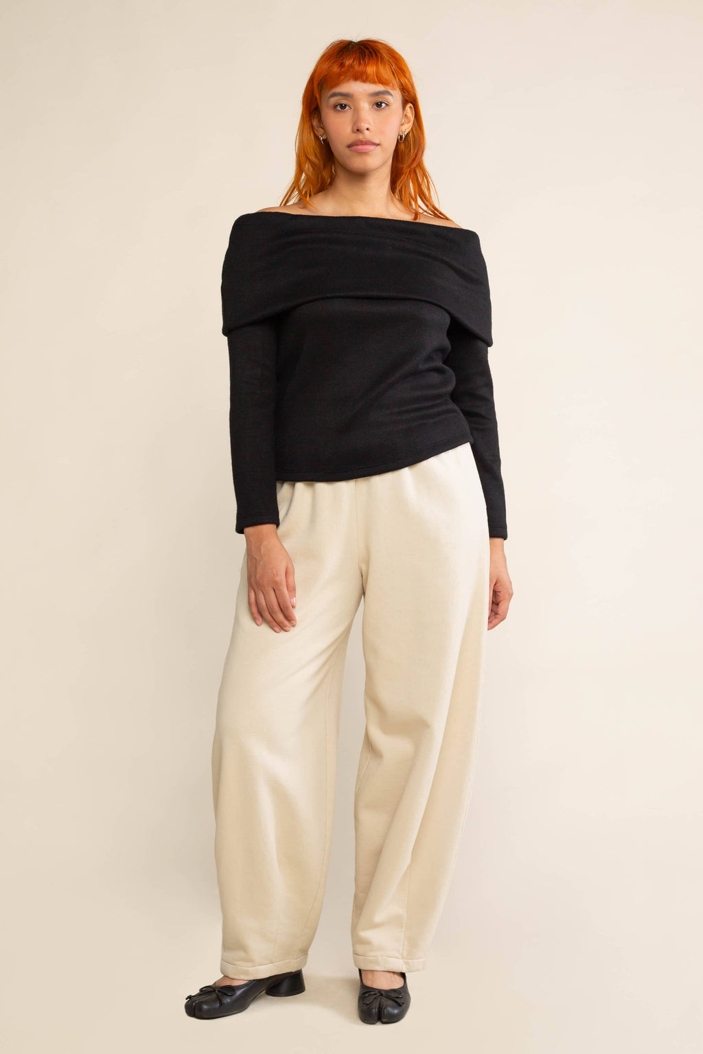 Reece | Heavy Knit Off Shoulder Top