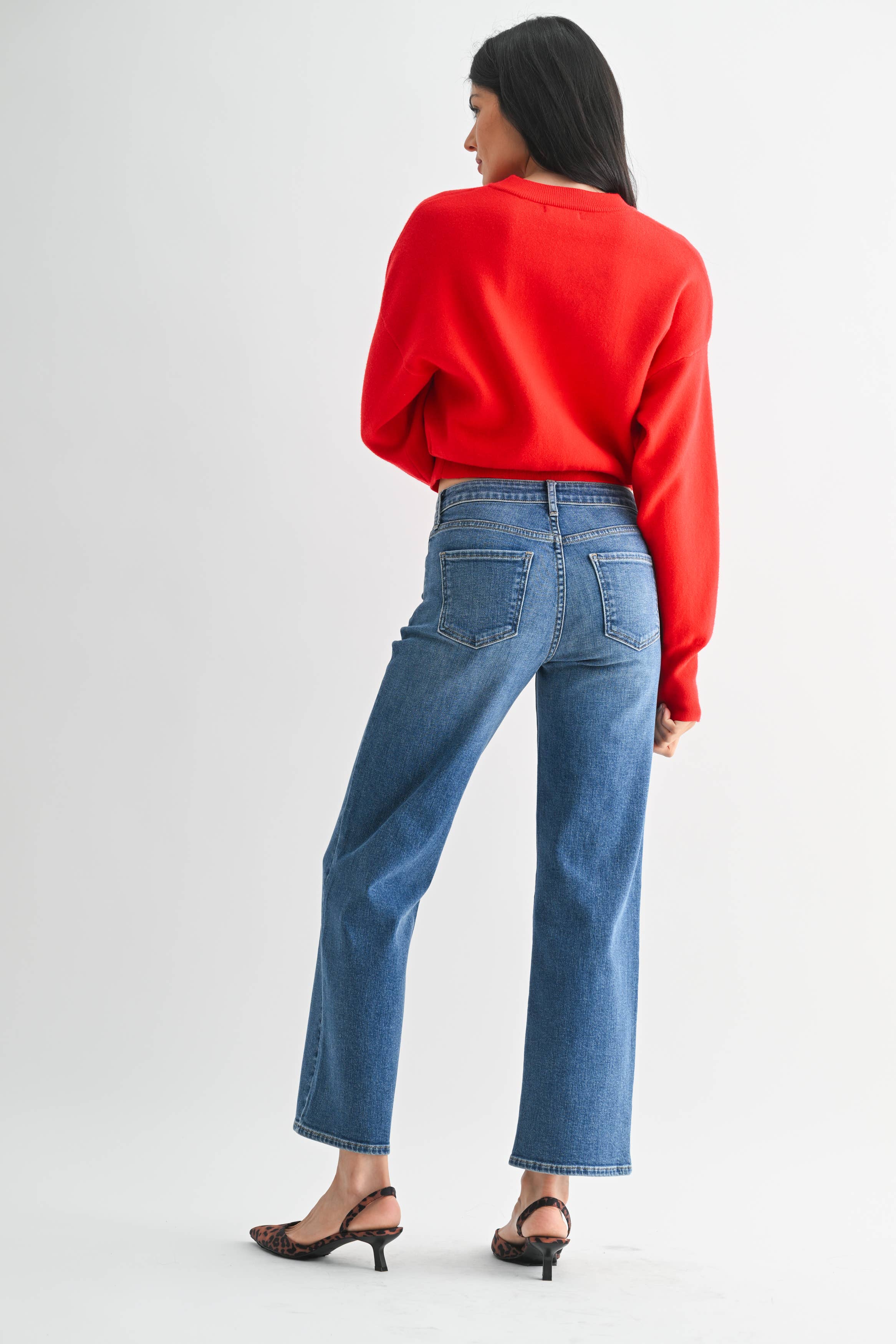 Winslow | Mid Rise Slim Wide Leg Jeans
