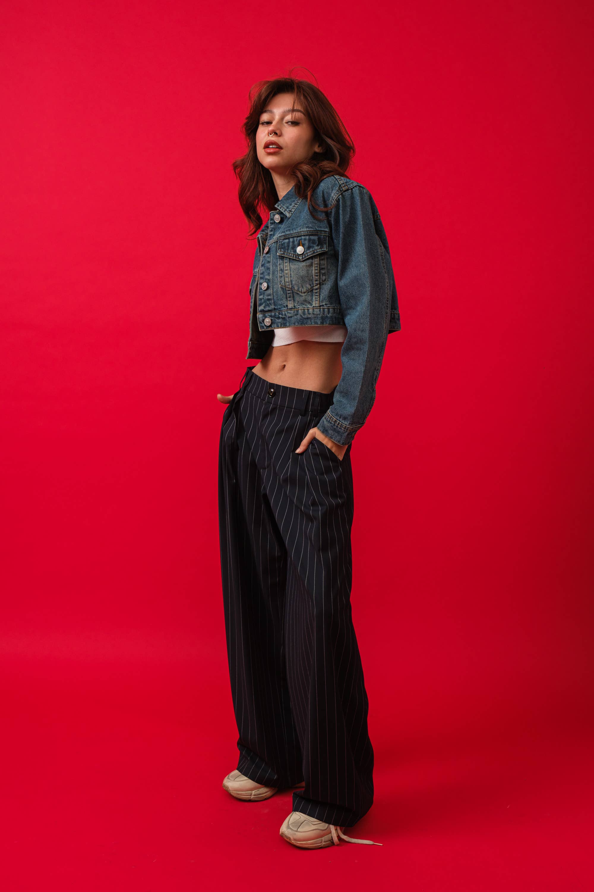 Calla | Denim Crop Jacket