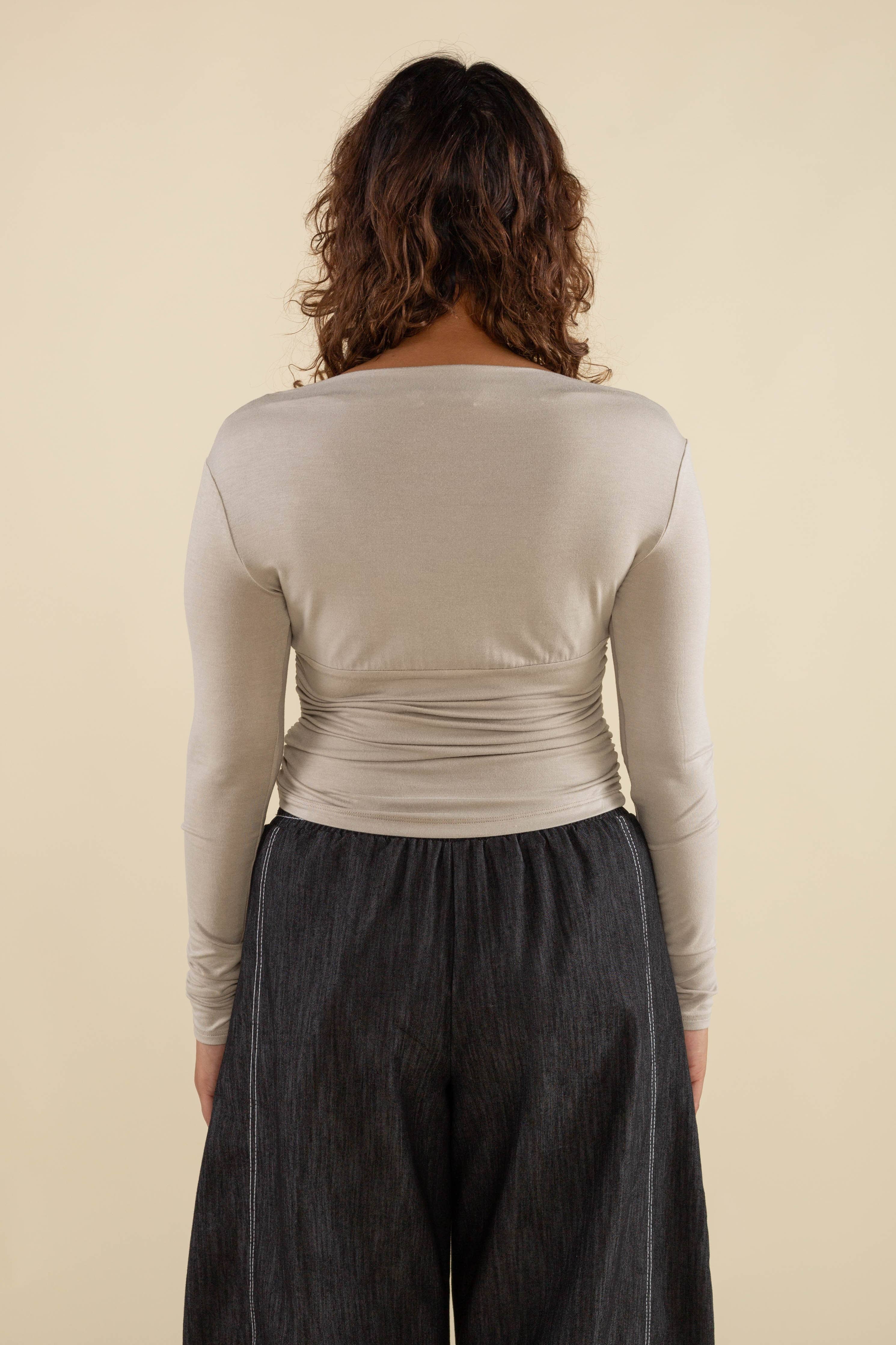 Effie | Shirred Waist Long Sleeve Top
