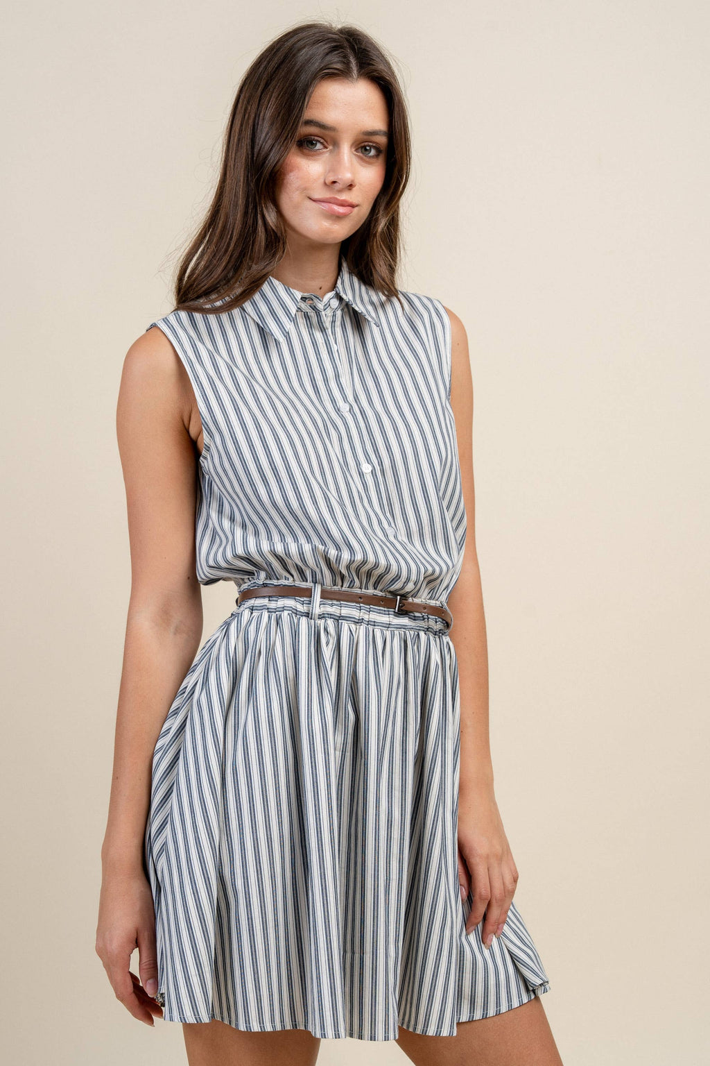 Collins | 100% Cotton Button Down Shirt Dress