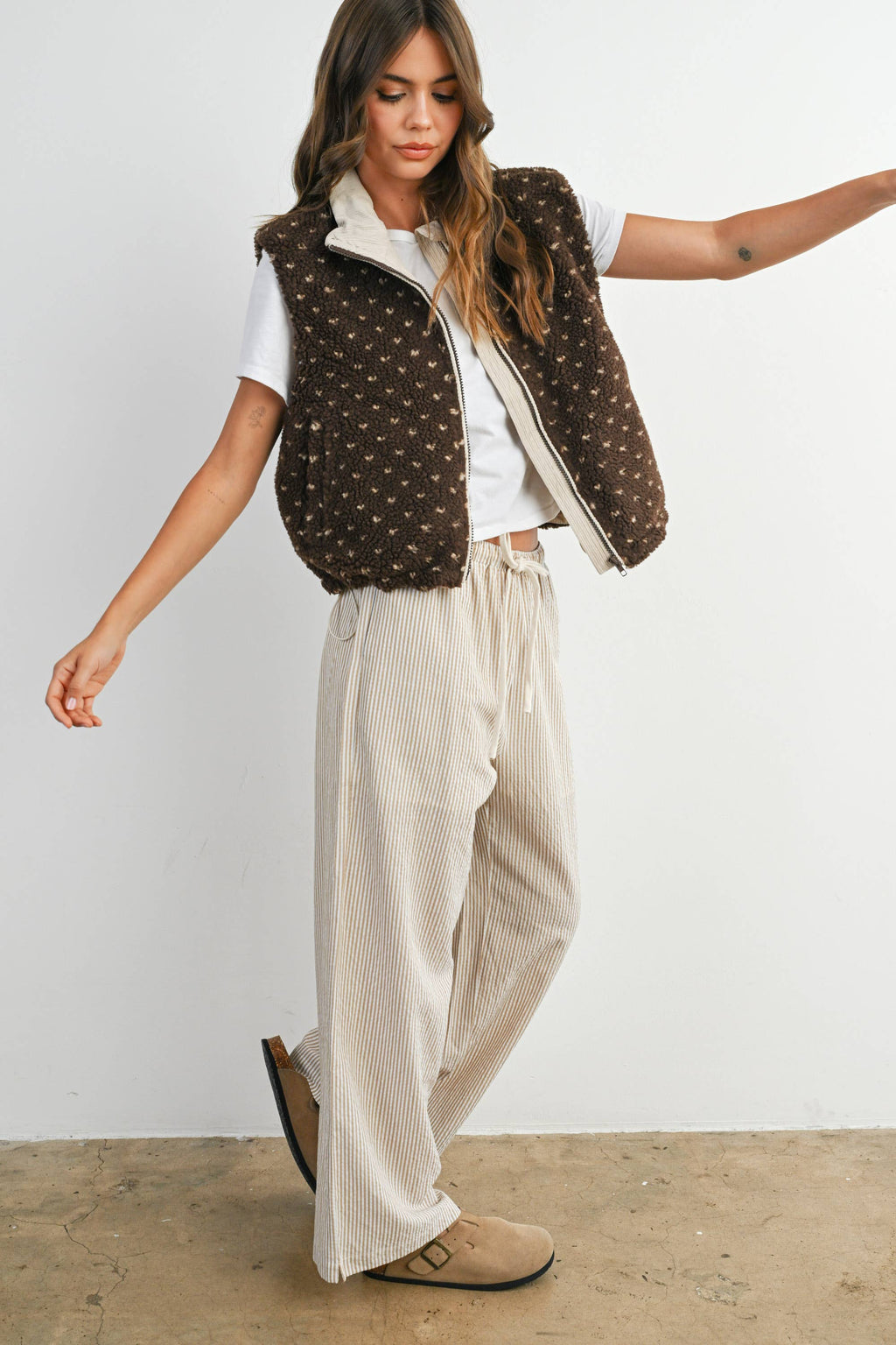 Byrd | Floral Fleece Sleeveless Vest