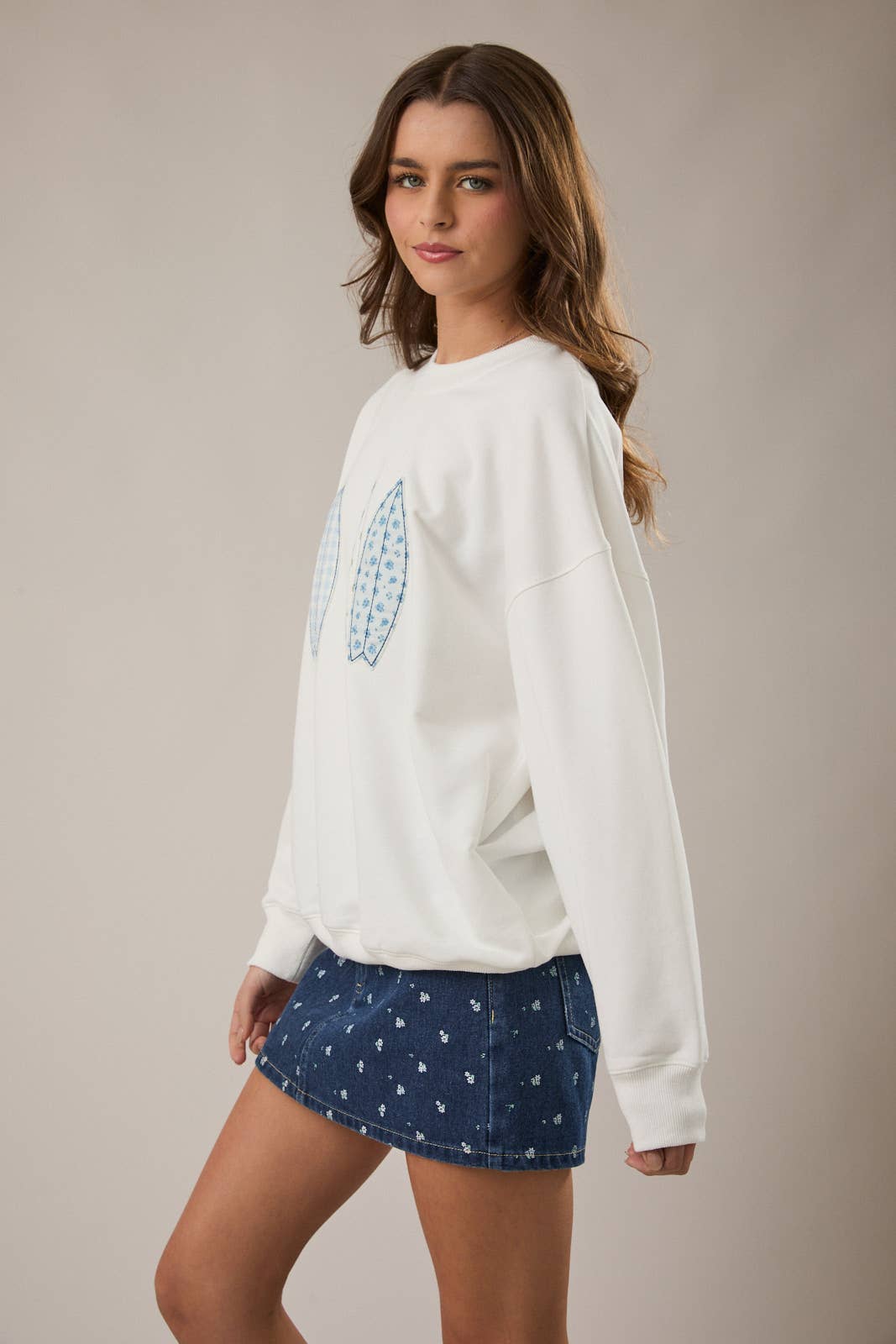 Soul Surfer | Crew Neck Patchwork Sweatshirt