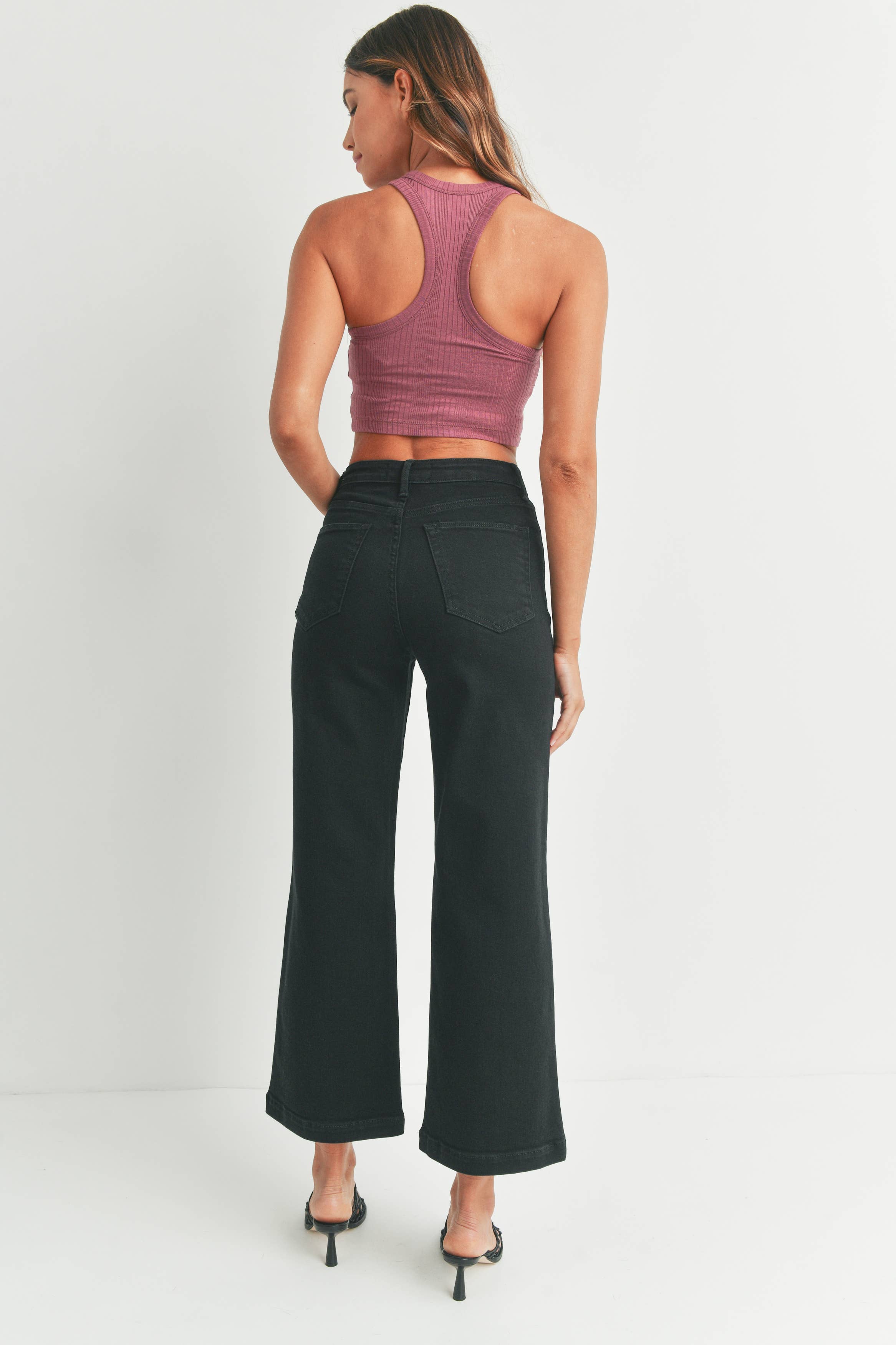 BLK | Patch Pocket Wide Leg