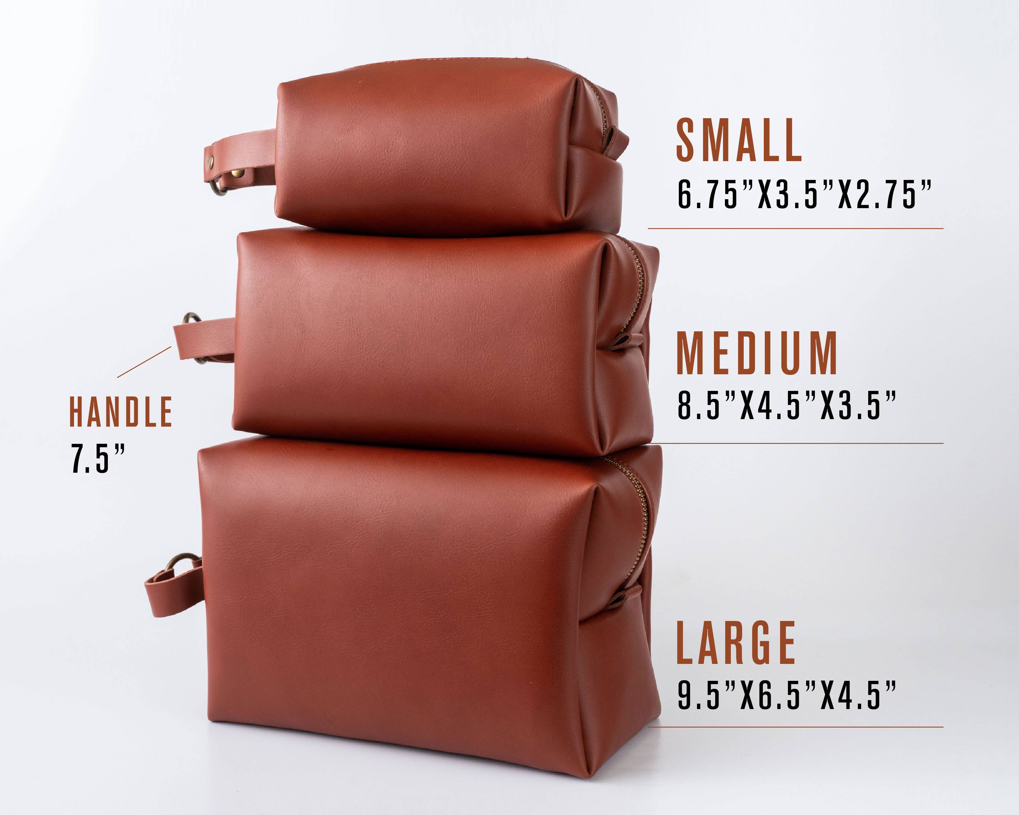 Vegan Leather Dopp Kit | Toiletry Bag for Men