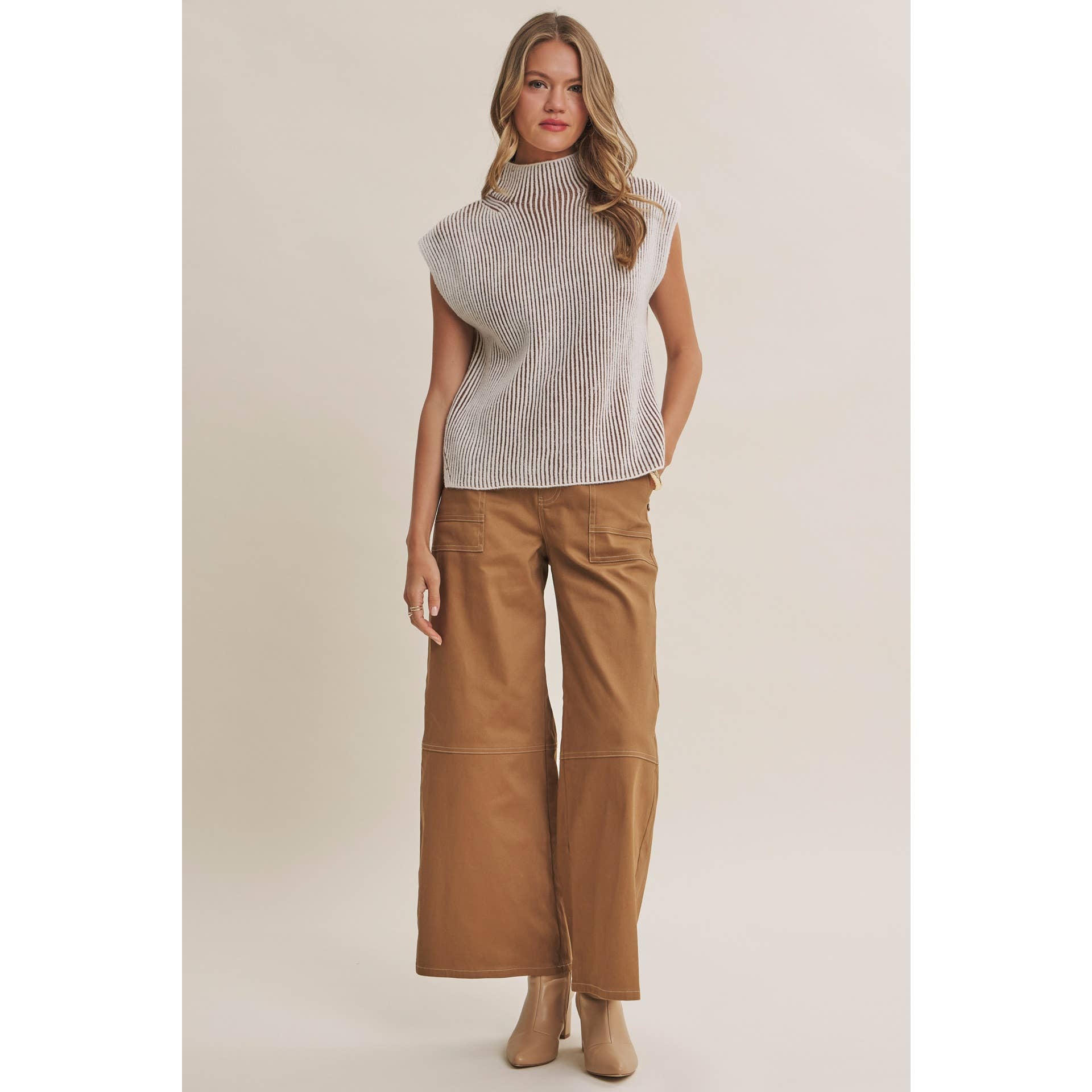 Desert Trail | Mock Neck Sweater Vest
