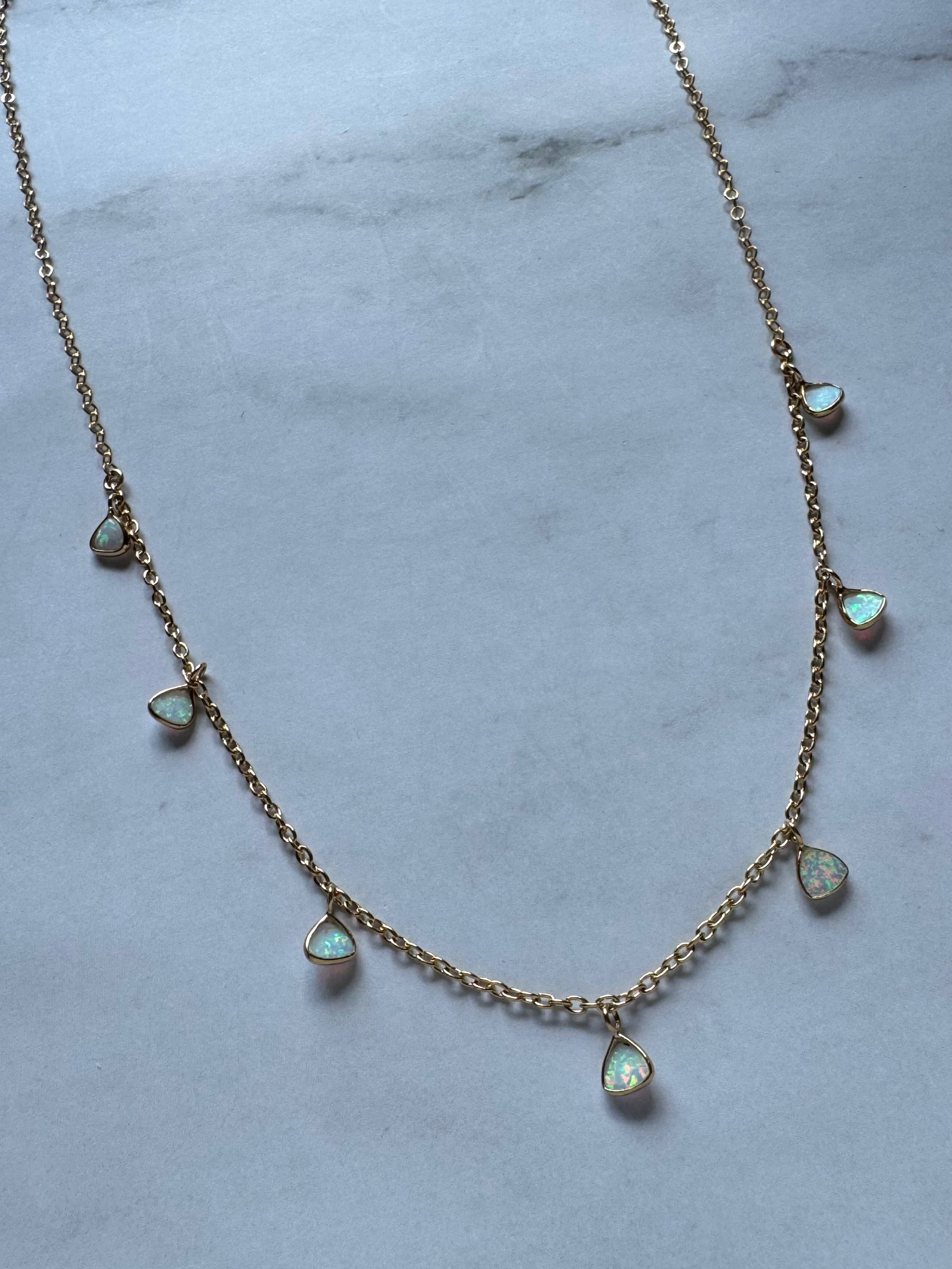 Nora Opal Drop Necklace