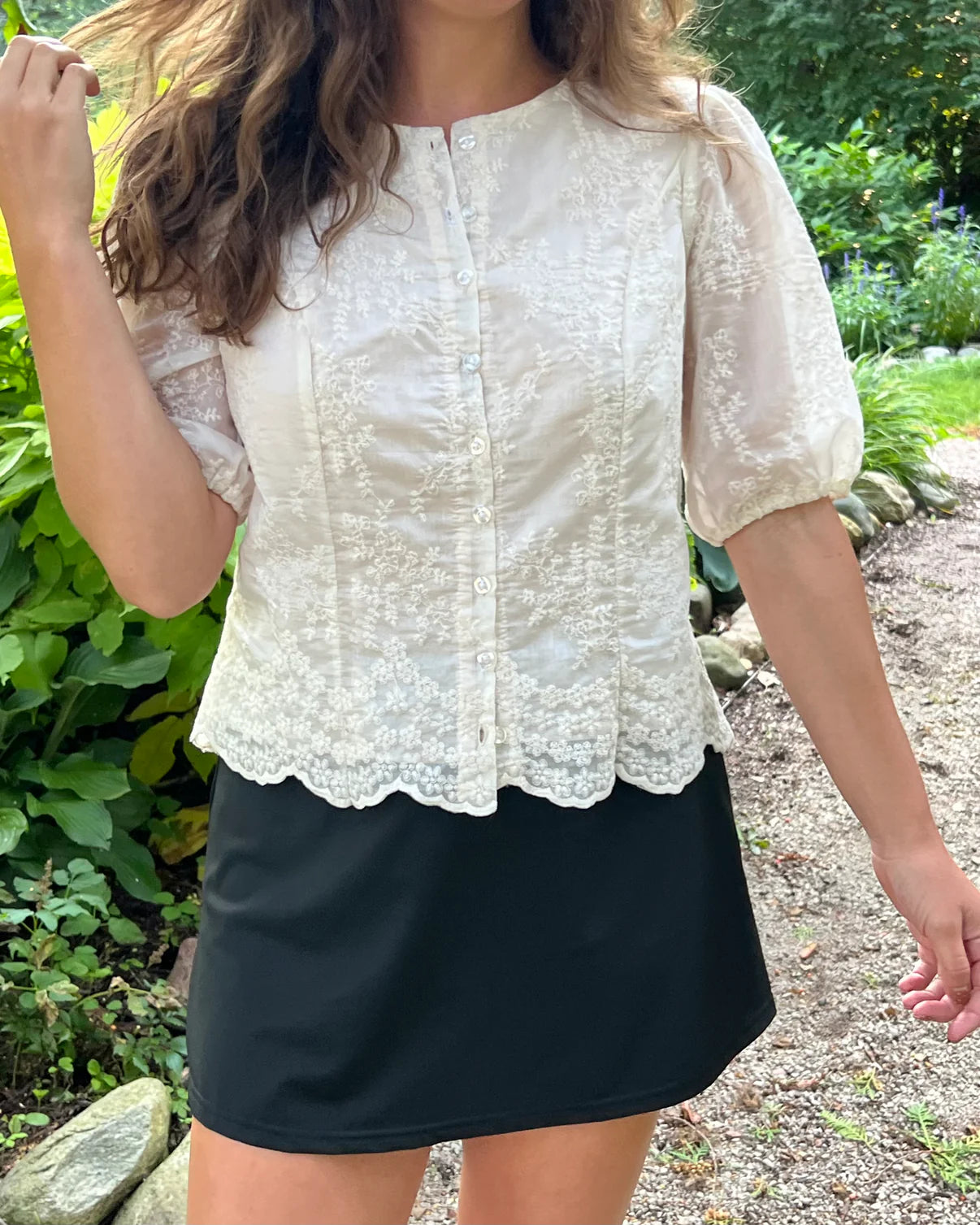 Florence Scallop Lace Blouse