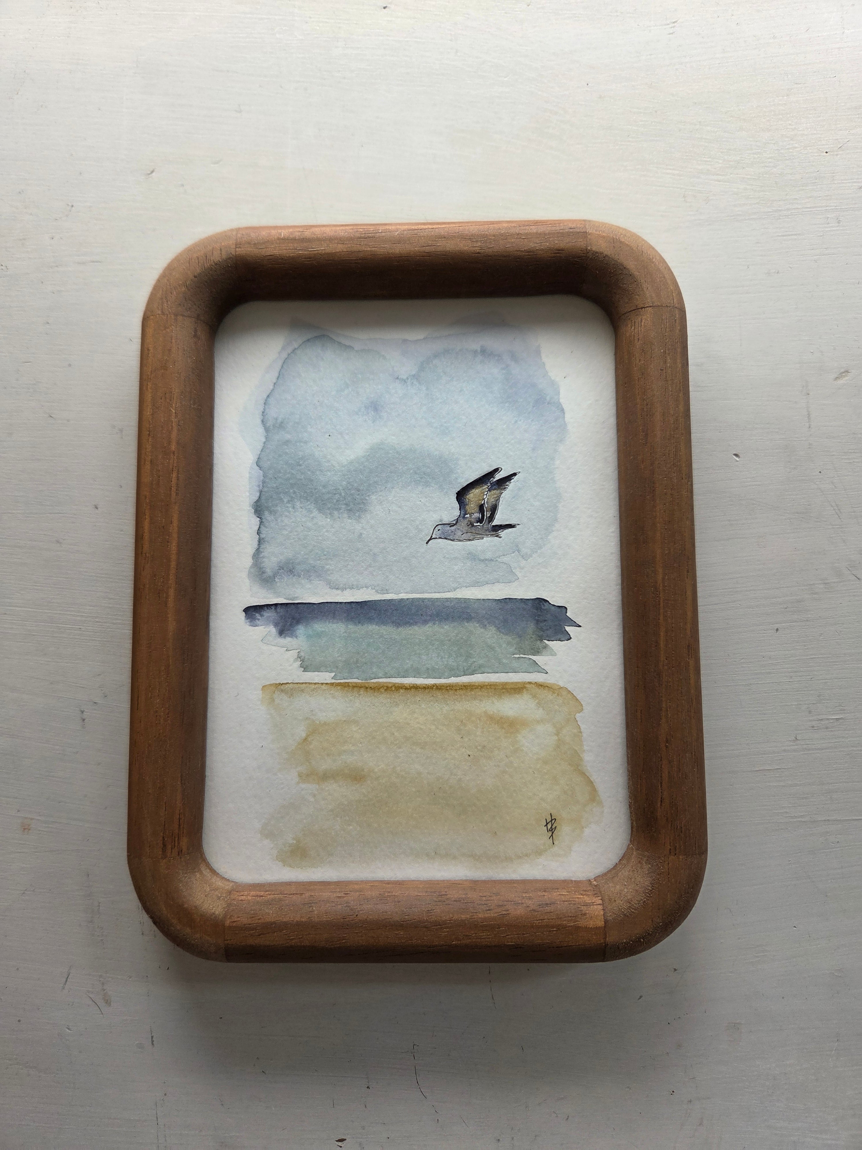 Shorebird | Mini Framed Watercolor