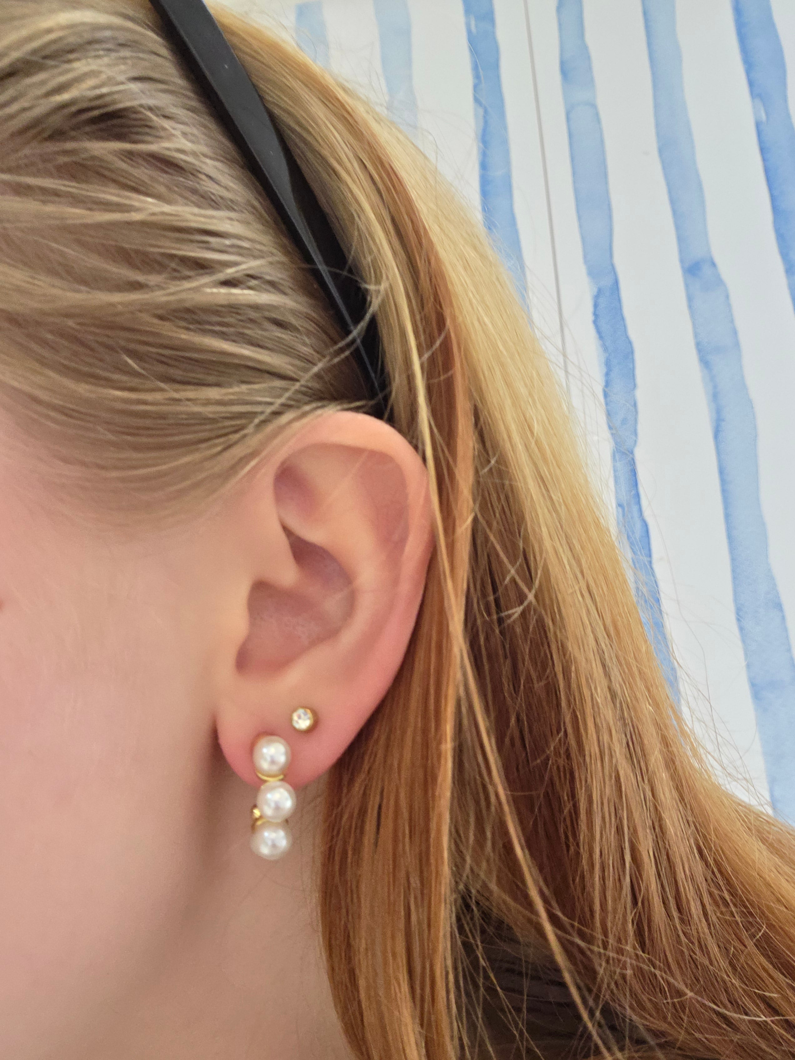 Celine | Pearl Hoops – Haven